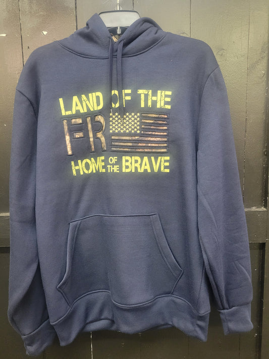 Mossy Oak Men's "Land of the Free Home of the Brave" Hoodie