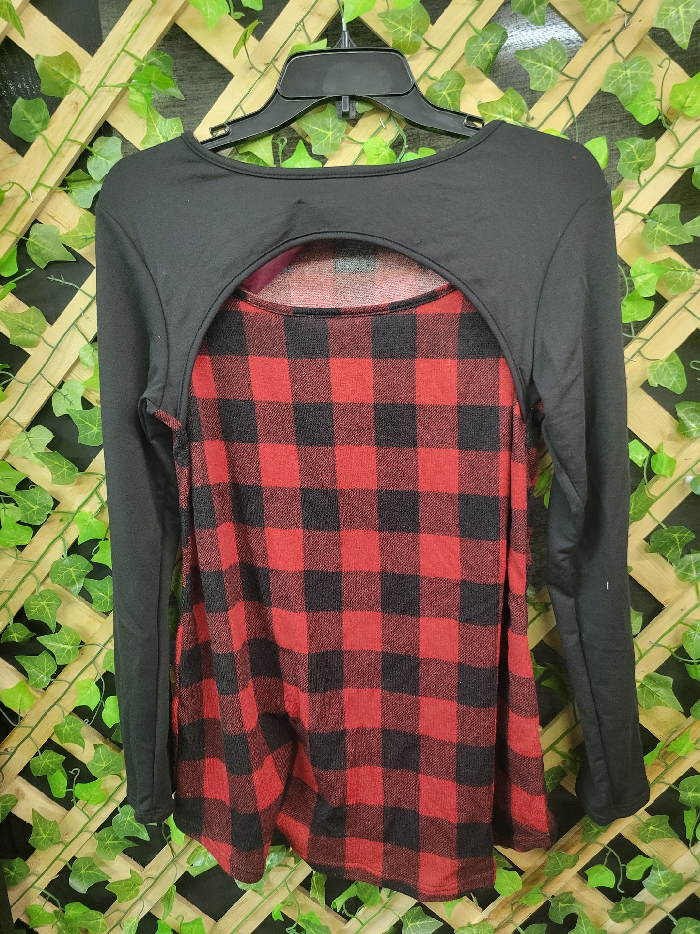 Buffalo Plaid Peek-a-boo Shirt