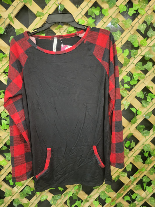 Buffalo Plaid Pajama Top