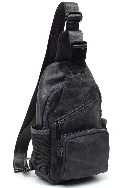 Fashion Vegan Leather Sling Bag