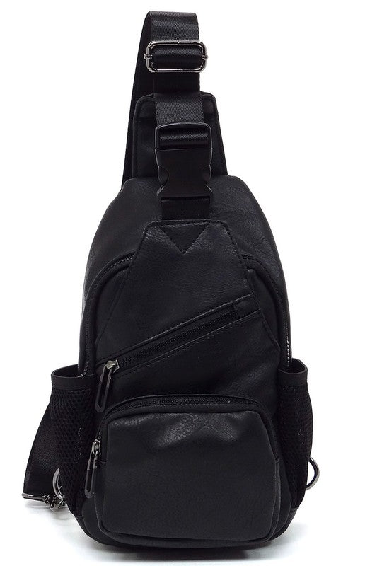 Fashion Vegan Leather Sling Bag