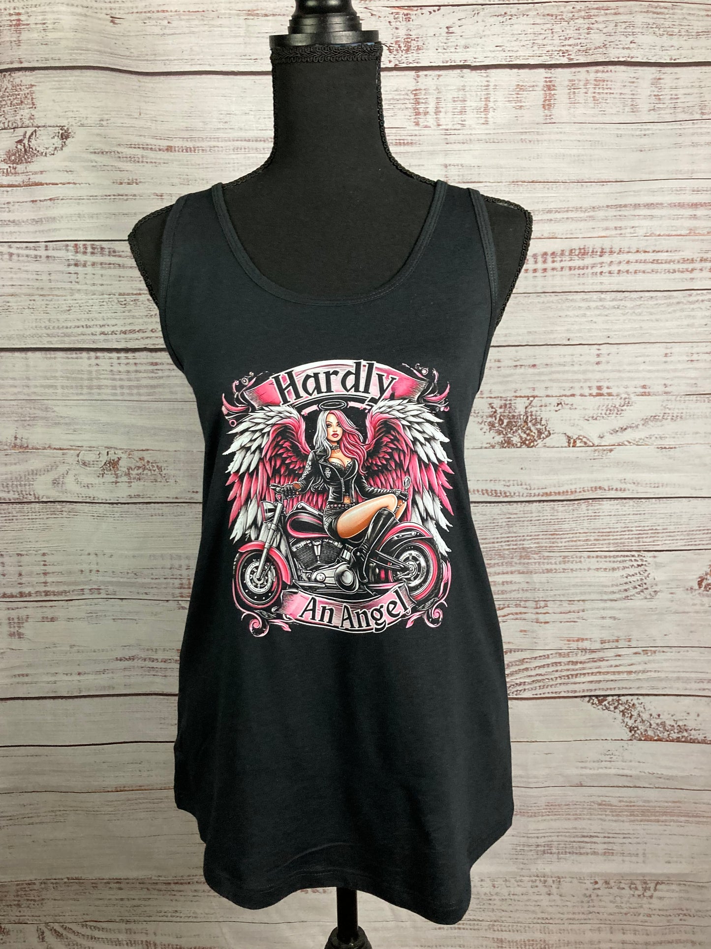 "Hardly An Angel" Graphic Tank Top