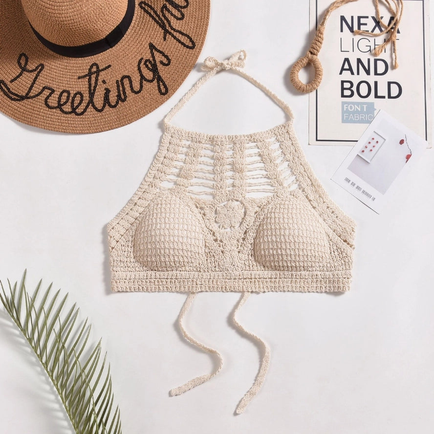 Boho Crochet Halter Bralette