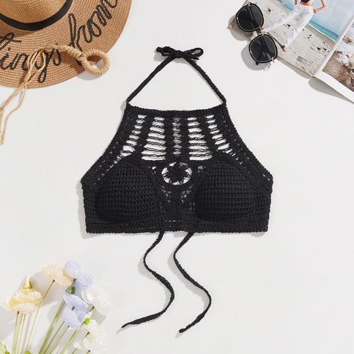 Boho Crochet Halter Bralette