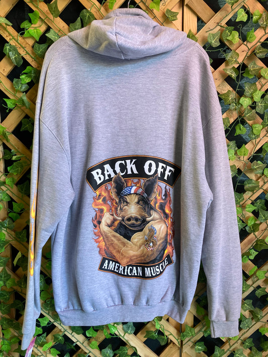 Dare Me Wear “Back Off” Zipper Jacket