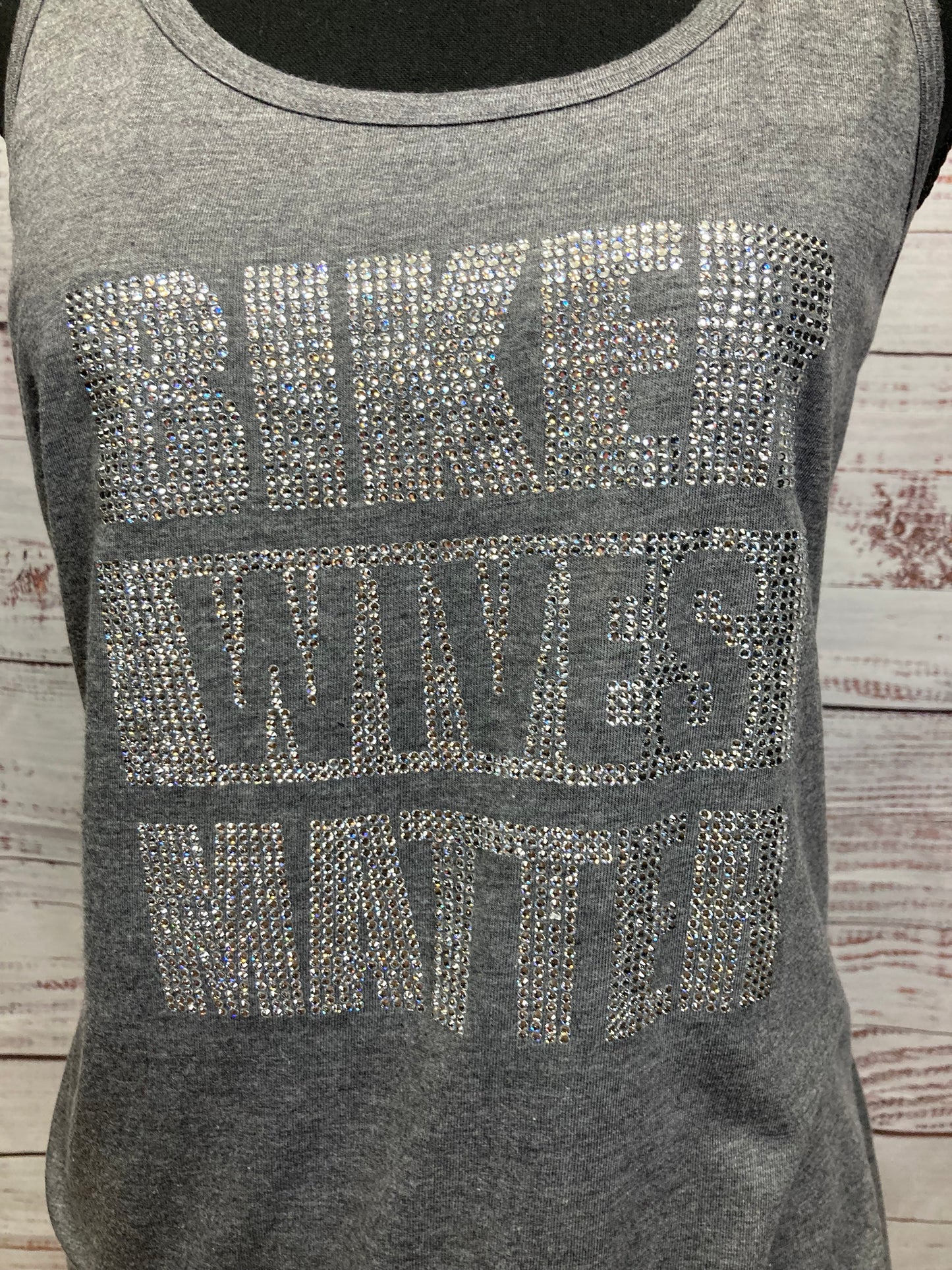 Biker Wives Matter Rhinestone Tank Top