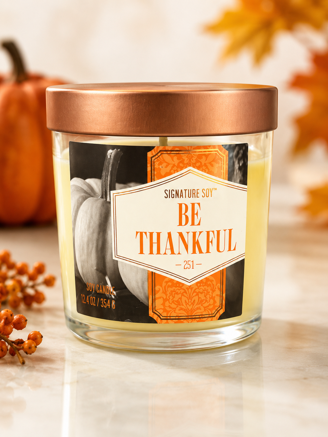 Be Thankful Seasonal Candle