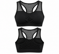 Midnight Mesh Racerback Sports Bra