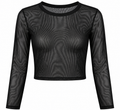 Midnight Mesh Long Sleeve Top