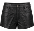 Midnight Edge Faux Leather Shorts