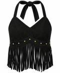 Outlaw Fringe Halter Top