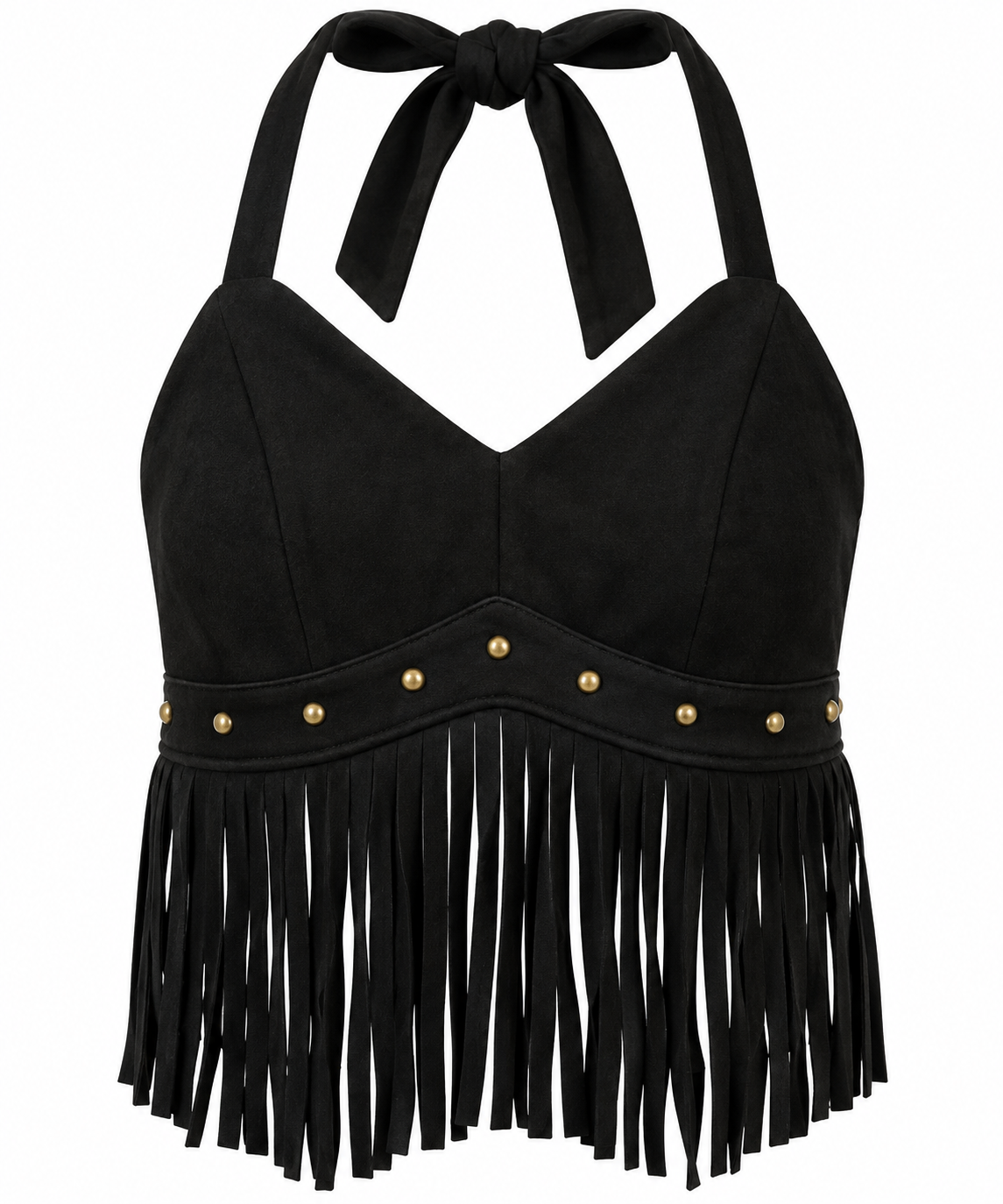 Outlaw Fringe Halter Top