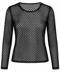 Midnight Mesh Long Sleeve Top