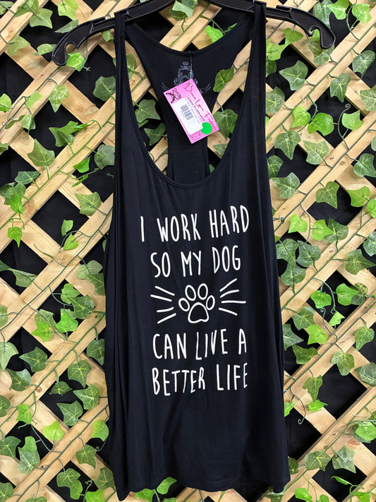 Bear Dance "I Work Hard" Tank