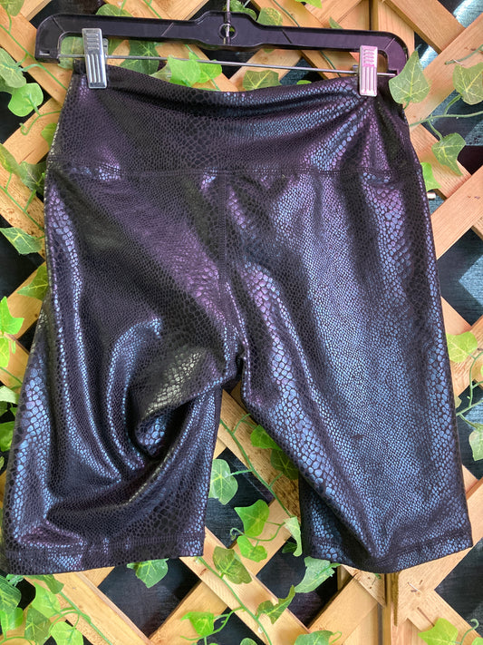 Snakeskin Biker Shorts