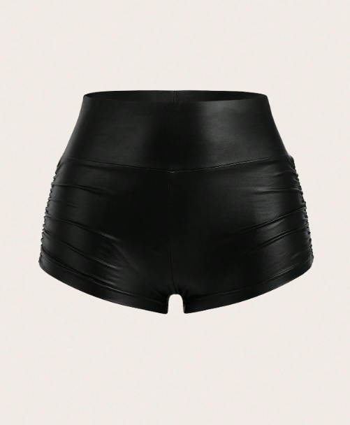 Midnight Luxe Faux Leather Shorts