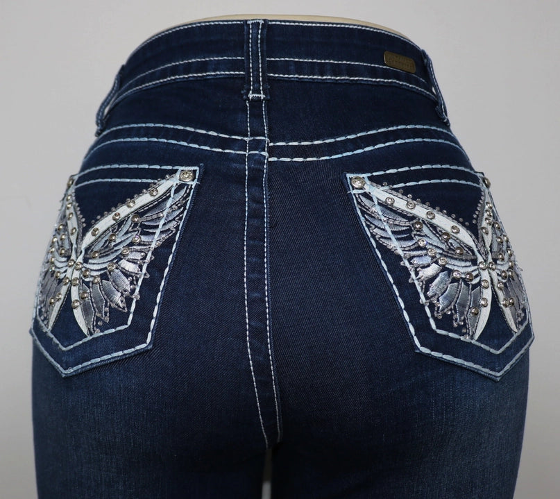 Untamed Butterfly Wide Leg Jeans