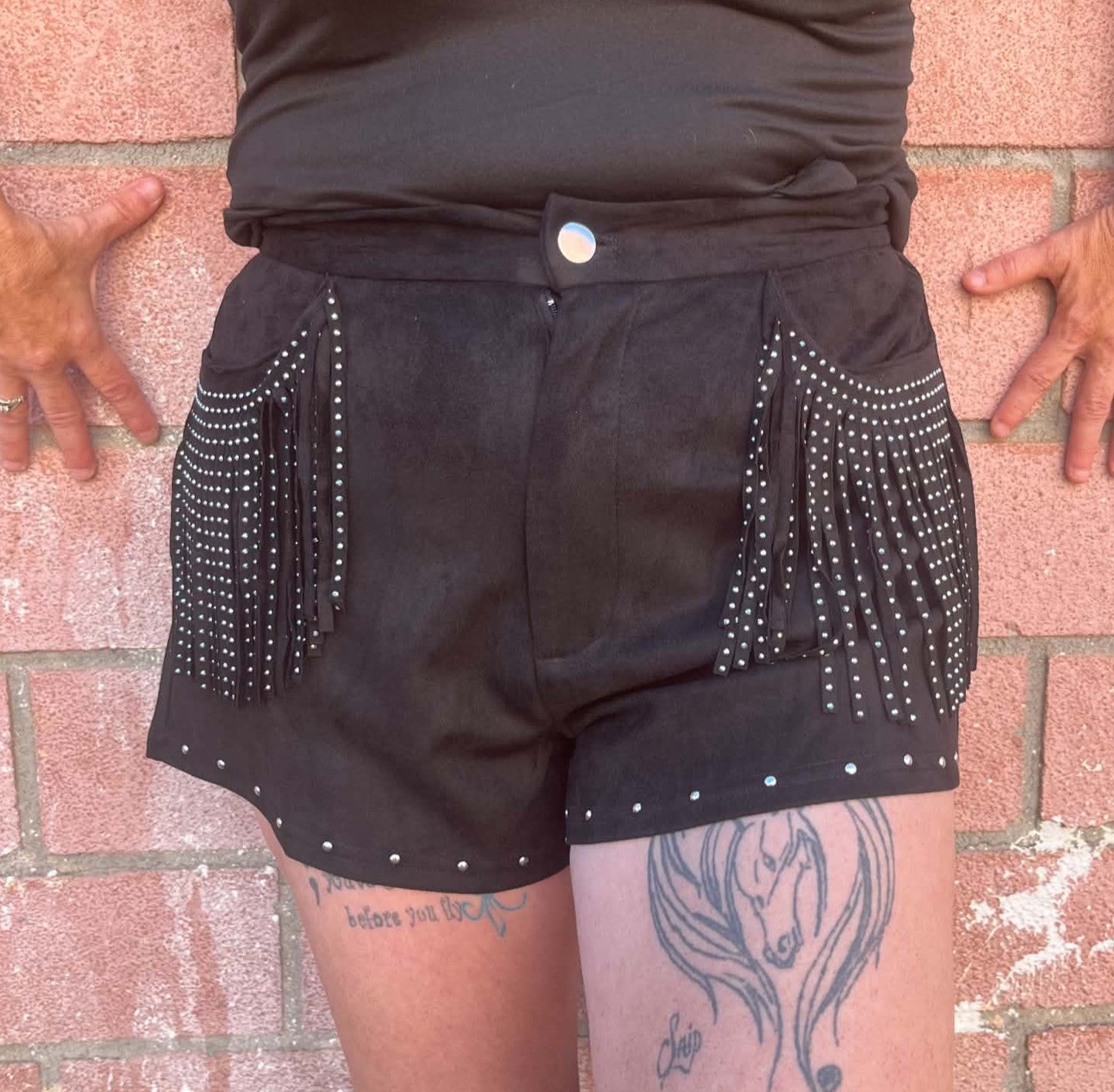 Rebel Spark Fringe Shorts