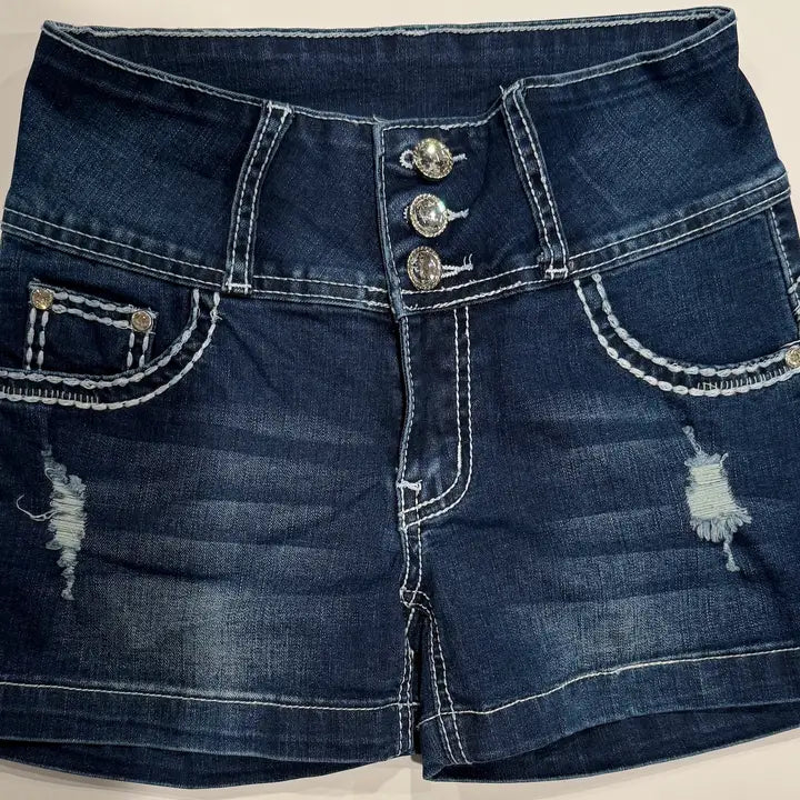 Faith & Freedom Denim Shorts