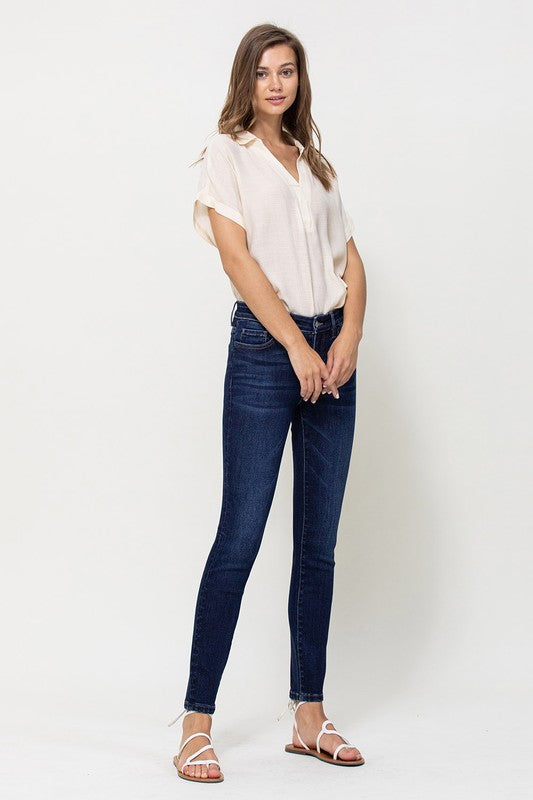 Stretchy High Rise Skinny Jeans
