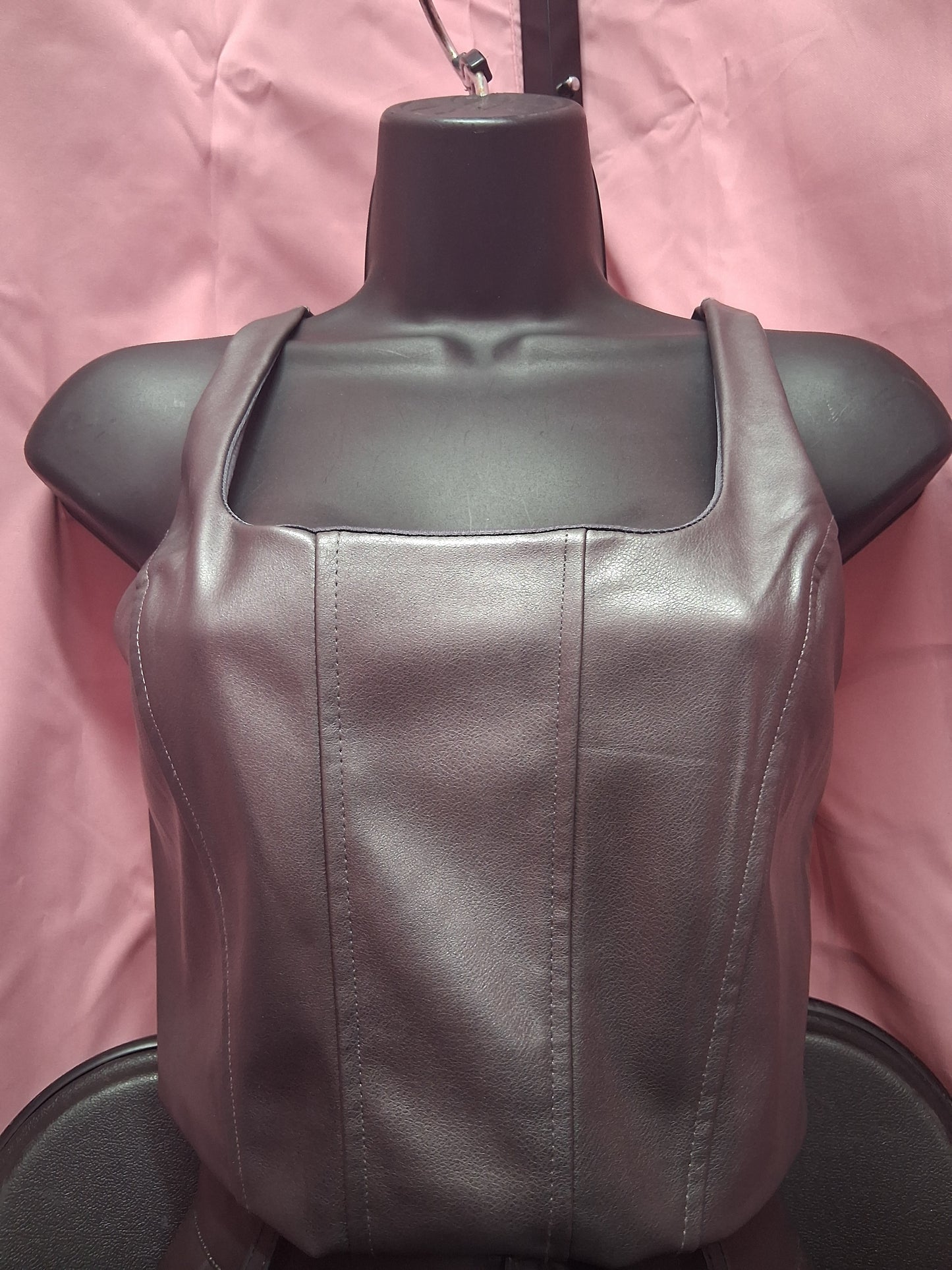 Gun Metal Crop Tank Top