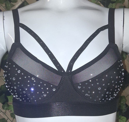 Dazzle Sexy Rhinestone Bra