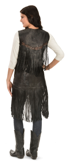 Kobler Long Fringed Black Ciqala Vest