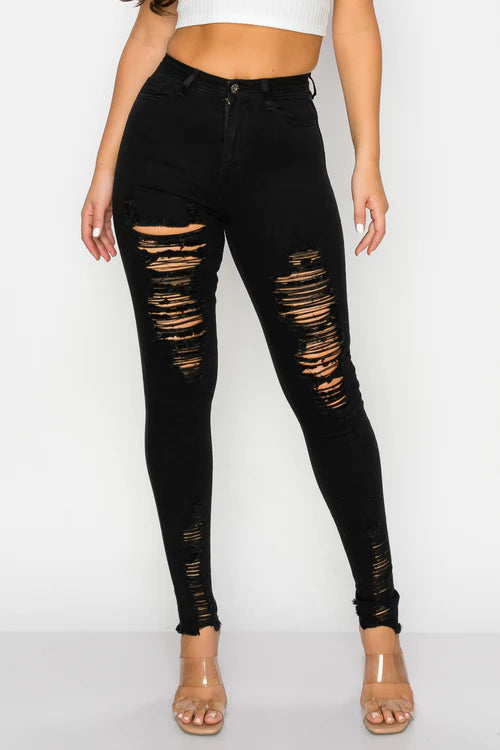Lover Brand Ripped Skinny Jeans