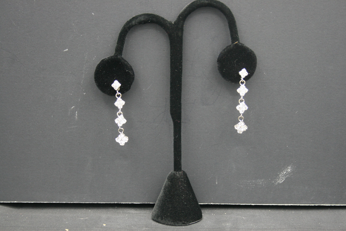 4 Tier Rhinestone Earrings