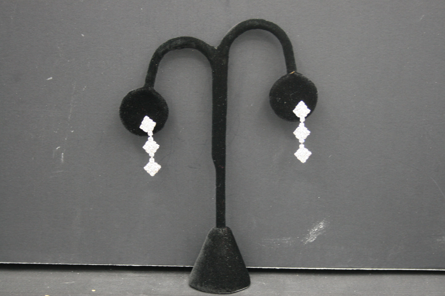 3 Tier Rhinestone Earrings