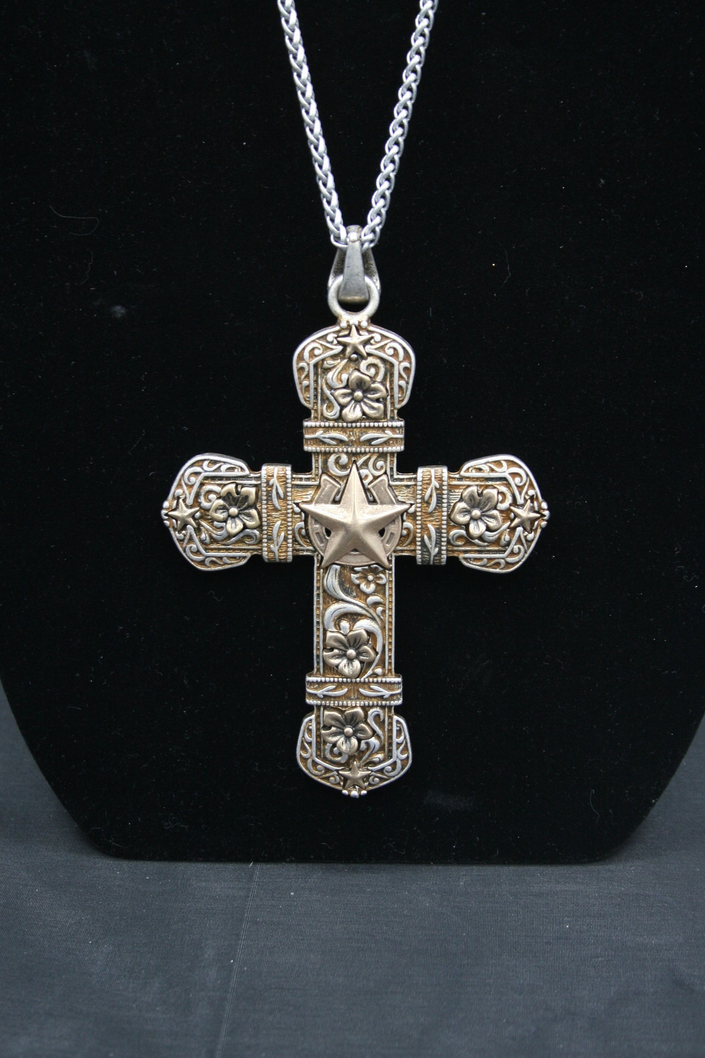 Cross/Star Necklace & Earring Set