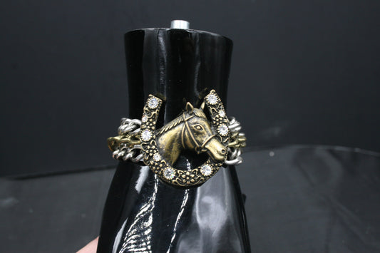 Horse and Horseshoe Bracelet