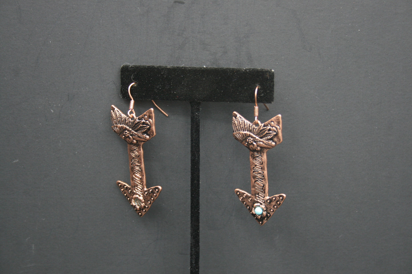 Copper Arrow Earrings