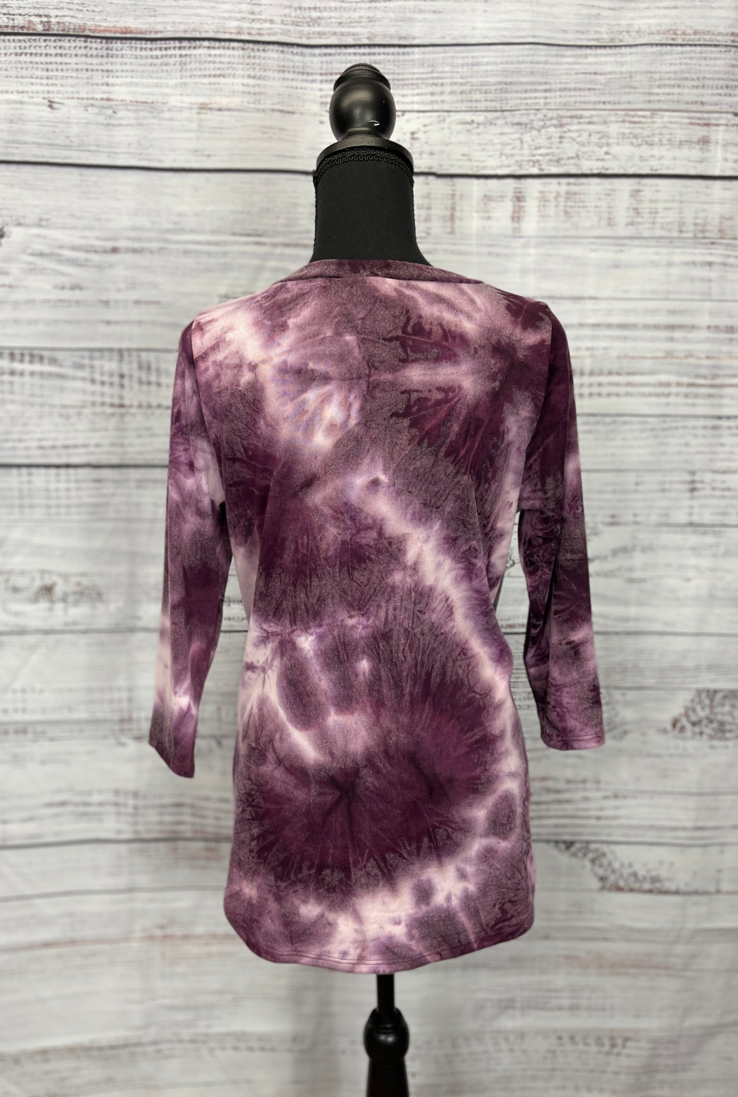 Purple Tie Dye Vneck