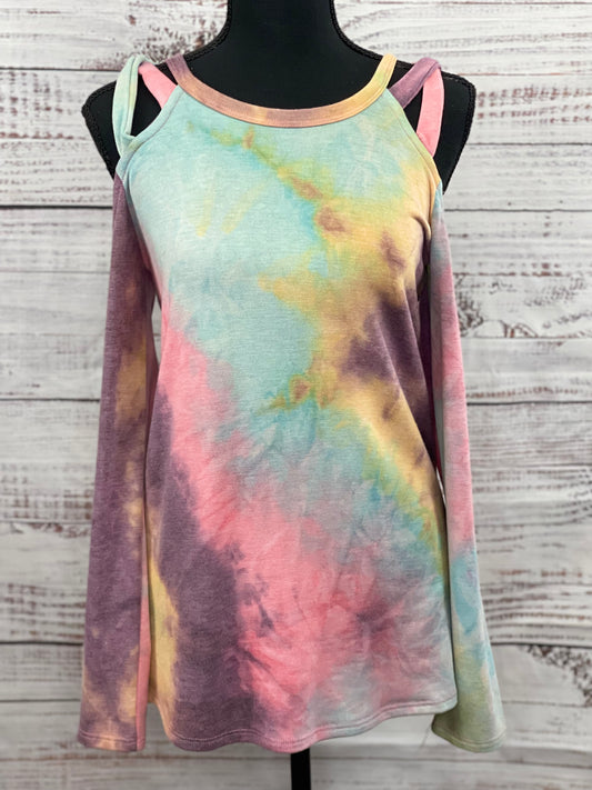 Pastel Tie-dye Long Sleeve Top