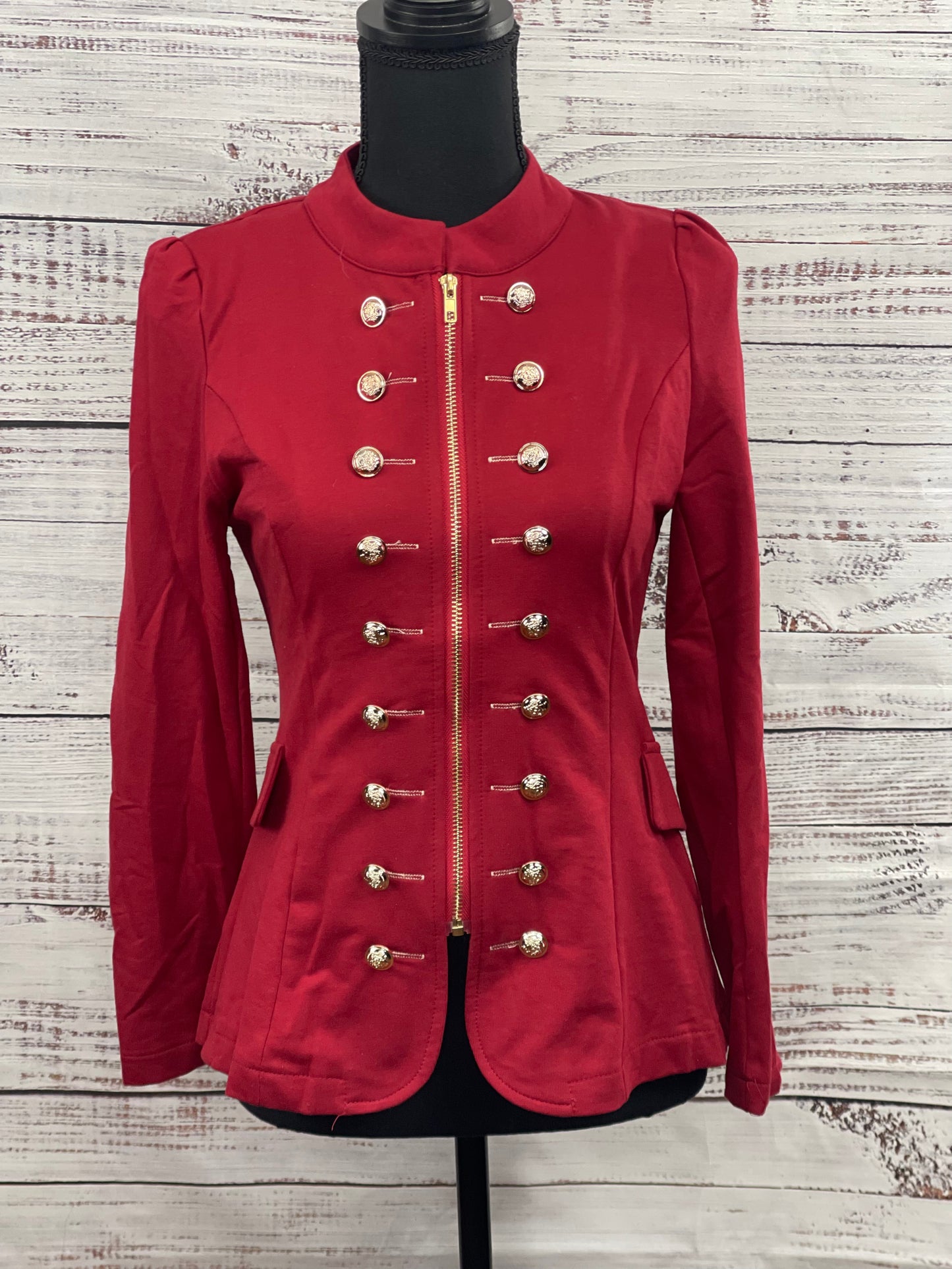 Hearts and Roses Burgundy Jacket